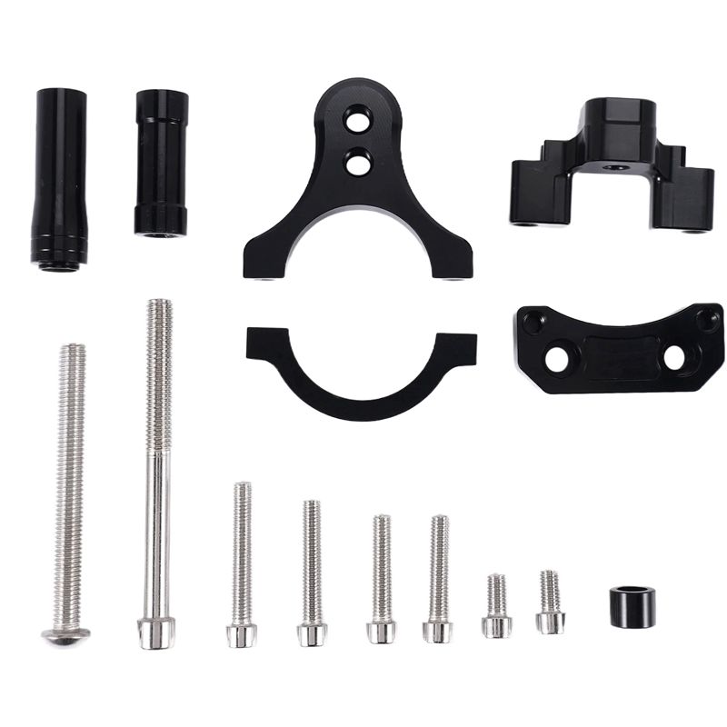 Steering Damper Stabilizer Kit Cnc - Mais Vendido - Kit de Suporte