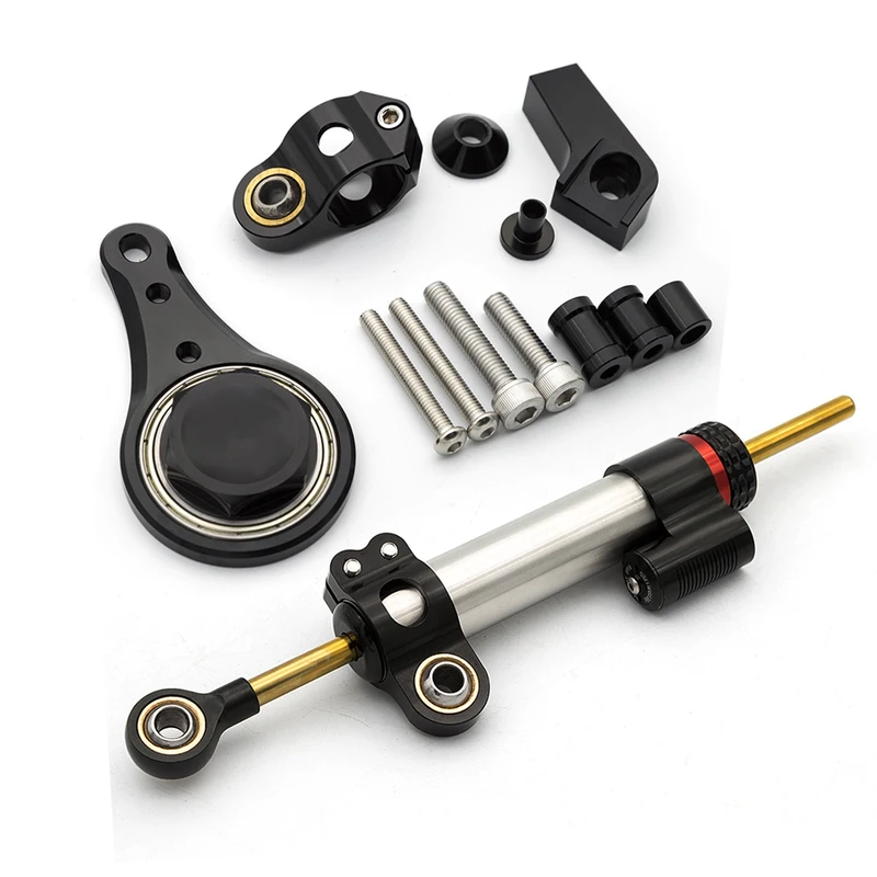 Para kawasaki ninja ZX-6R zx63 - Steering Damper Stabilizer Kit Cnc avaliação e preço