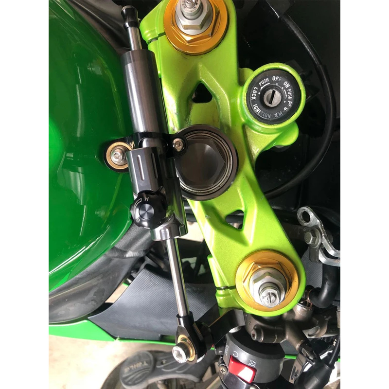 Para kawasaki ninja ZX-6R zx63 - Steering Damper Stabilizer Kit Cnc avaliação e preço